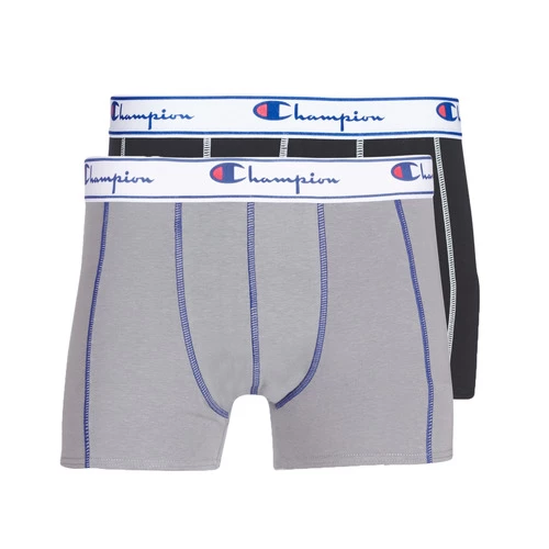 Sous-vêtements Homme Boxers Champion UNI X2 Noir / Gris 1 Sous-vêtements Homme Boxers Champion UNI X2 Noir / Gris