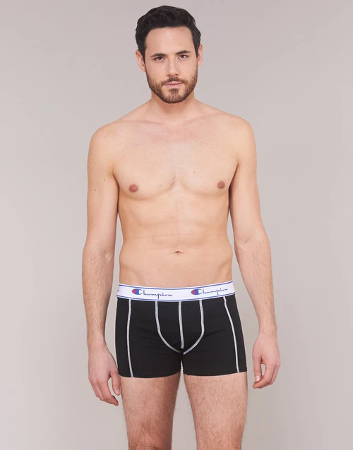 Sous-vêtements Homme Boxers Champion UNI X2 Noir / Gris 2 Sous-vêtements Homme Boxers Champion UNI X2 Noir / Gris – Image 2