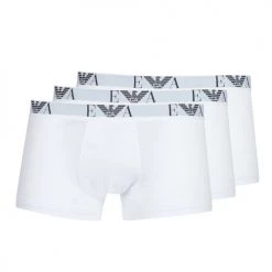 Sous-vêtements Homme Boxers Emporio Armani CC715-PACK DE 3 Blanc