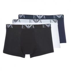 Sous-vêtements Homme Boxers Emporio Armani CC715-PACK DE 3 Blanc / Noir / Marine