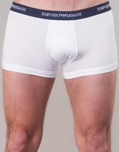 Sous-vêtements Homme Boxers Emporio Armani CC717-PACK DE 3 Blanc -Boxers Homme Soldes 15263424 500 D