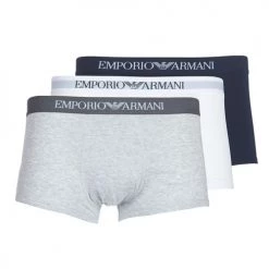 Sous-vêtements Homme Boxers Emporio Armani CC722-PACK DE 3 Blanc / Gris / Marine