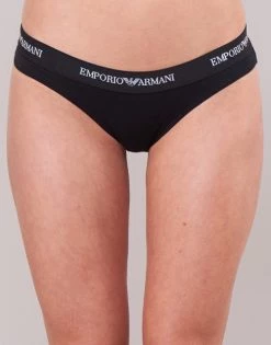 Sous-vêtements Femme Culottes & slips Emporio Armani CC317-163334-07320 Noir -Boxers Homme Soldes 15263450 500 D