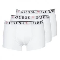 Sous-vêtements Homme Boxers Guess U97G01-JR003-A009 X3 Blanc