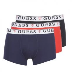 Sous-vêtements Homme Boxers Guess U97G01-JR003-FQ90 X3 Noir / Rouge / Marine