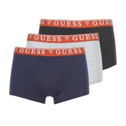 Sous-vêtements Homme Boxers Guess U97G01-JR003-HE90 X3 Noir / Marine / Blanc