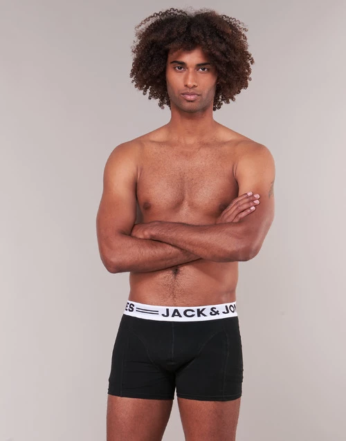 Sous-vêtements Homme Boxers Jack & Jones SENSE X 3 Noir 2 Sous-vêtements Homme Boxers Jack & Jones SENSE X 3 Noir – Image 2
