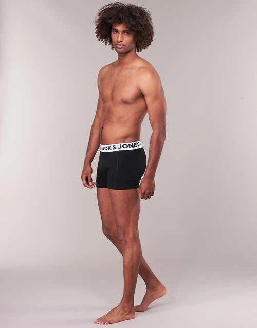 Sous-vêtements Homme Boxers Jack & Jones SENSE X 3 Noir 3 Sous-vêtements Homme Boxers Jack & Jones SENSE X 3 Noir – Image 3