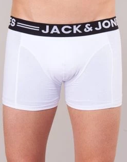 Sous-vêtements Homme Boxers Jack & Jones SENSE X 3 Blanc -Boxers Homme Soldes 15578752 500 D