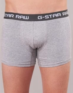 Sous-vêtements Homme Boxers G-Star Raw CLASSIC TRUNK 3 PACK Noir / Gris / Blanc -Boxers Homme Soldes 15652632 500 D