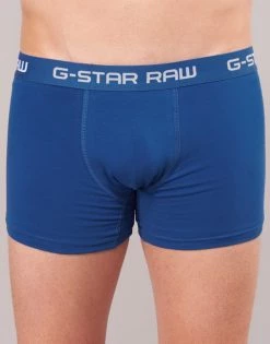 Sous-vêtements Homme Boxers G-Star Raw CLASSIC TRUNK CLR 3 PACK Noir / Marine / Bleu -Boxers Homme Soldes 15652634 500 D