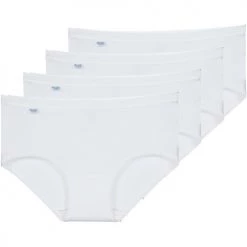 Sous-vêtements Femme Culottes & slips Sloggi BASIC+ X 4 Blanc