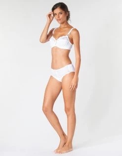 Sous-vêtements Femme Emboitants PLAYTEX FLOWER ELEGANCE Blanc -Boxers Homme Soldes 16212928 500 C