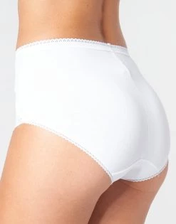 Sous-vêtements Femme Culottes & slips PLAYTEX COTTON STRETCH PACK X2 Blanc -Boxers Homme Soldes 16212947 500 D
