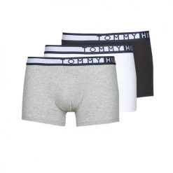 Sous-vêtements Homme Boxers Tommy Hilfiger LOGO 3 PACK Noir / Blanc / Gris