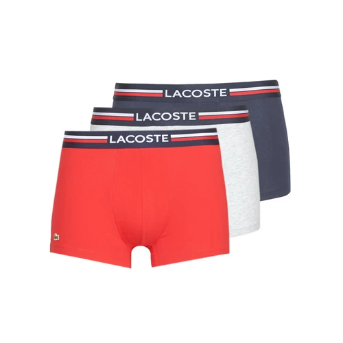 Sous-vêtements Homme Boxers Lacoste 5H3386-W34 X3 Marine / Chine / Rouge 1 Sous-vêtements Homme Boxers Lacoste 5H3386-W34 X3 Marine / Chine / Rouge