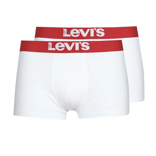 Sous-vêtements Homme Boxers Levi's MEN SOLID TRUNK PACK X2 Blanc 1 Sous-vêtements Homme Boxers Levi's MEN SOLID TRUNK PACK X2 Blanc