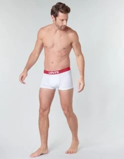 Sous-vêtements Homme Boxers Levi's MEN SOLID TRUNK PACK X2 Blanc 6 Sous-vêtements Homme Boxers Levi's MEN SOLID TRUNK PACK X2 Blanc -Boxers Homme Soldes 16219028 500 C