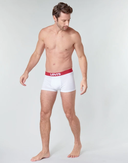 Sous-vêtements Homme Boxers Levi's MEN SOLID TRUNK PACK X2 Blanc 3 Sous-vêtements Homme Boxers Levi's MEN SOLID TRUNK PACK X2 Blanc – Image 3
