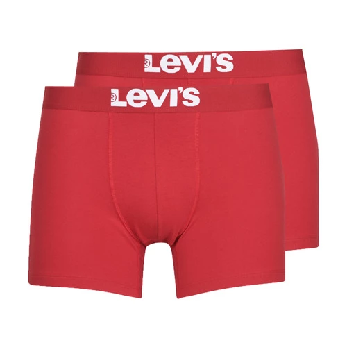 Sous-vêtements Homme Boxers Levi's MEN SOLID BASIC PACK X2 Rouge 1 Sous-vêtements Homme Boxers Levi's MEN SOLID BASIC PACK X2 Rouge