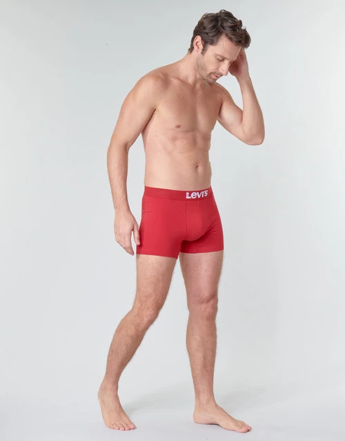 Sous-vêtements Homme Boxers Levi's MEN SOLID BASIC PACK X2 Rouge 3 Sous-vêtements Homme Boxers Levi's MEN SOLID BASIC PACK X2 Rouge – Image 3