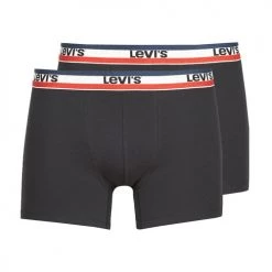 Sous-vêtements Homme Boxers Levi's MEN SPRTSWR PACK X2 Noir