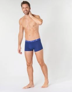 Sous-vêtements Homme Boxers Athena BASIC COLOR X3 Bleu -Boxers Homme Soldes 16462002 500 C
