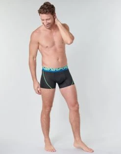 Sous-vêtements Homme Boxers Athena AIR PERFORMANCE X2 Noir / Bleu -Boxers Homme Soldes 16462034 500 C