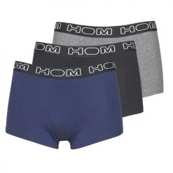 Sous-vêtements Homme Boxers Hom HOM BOXERLINES BOXER BRIEF PACK X3 Noir / Marine / Gris