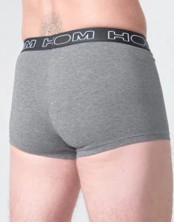 Sous-vêtements Homme Boxers Hom HOM BOXERLINES BOXER BRIEF PACK X3 Noir / Marine / Gris -Boxers Homme Soldes 17070178 500 D