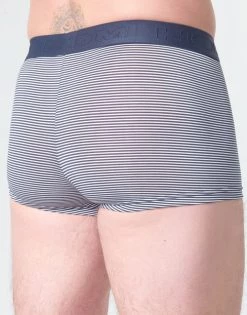Sous-vêtements Homme Boxers Hom SIMON BOXER BRIEF HO1 Marine / Blanc -Boxers Homme Soldes 17070190 500 D