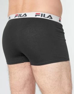 Sous-vêtements Homme Boxers Fila FI-1BCX4 Noir / Blanc -Boxers Homme Soldes 17143698 500 D