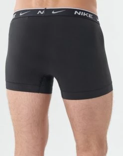 Sous-vêtements Homme Boxers Nike EVERYDAY COTTON STRETCH X3 Noir / Noir / Noir -Boxers Homme Soldes 17817951 500 D