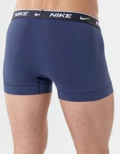 Sous-vêtements Homme Boxers Nike EVERYDAY COTTON STRETCH X2 Bleu / Marine -Boxers Homme Soldes 17817955 500 D