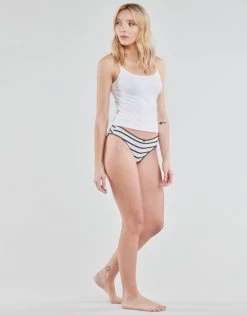 Sous-vêtements Femme Culottes & slips Petit Bateau CULOTTE COTON X3 Marine / Blanc / Blanc -Boxers Homme Soldes 18841006 500 C