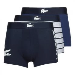 Sous-vêtements Homme Boxers Lacoste BACCKO X3 Marine / Blanc / Gris