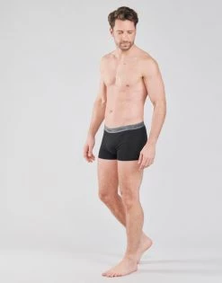 Sous-vêtements Homme Boxers Athena BASIC COTON X4 Gris foncé / Noir / Blanc / Noir 6 Sous-vêtements Homme Boxers Athena BASIC COTON X4 Gris foncé / Noir / Blanc / Noir -Boxers Homme Soldes 18854687 500 C