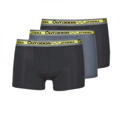 Sous-vêtements Homme Boxers Athena OUTDOOR RECYCLEE X3 Noir / Gris / Noir