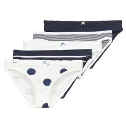 Sous-vêtements Femme Culottes & slips Petit Bateau CULOTTE COTON X5 Marine / Blanc / Marine / Marine / Blanc