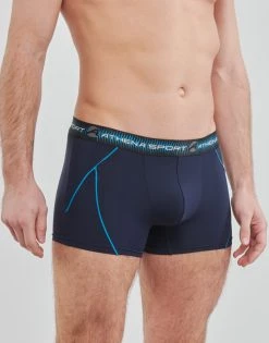 Sous-vêtements Homme Boxers Athena TRAINING X3 Marine / Bleu / Marine -Boxers Homme Soldes 21125268 500 C