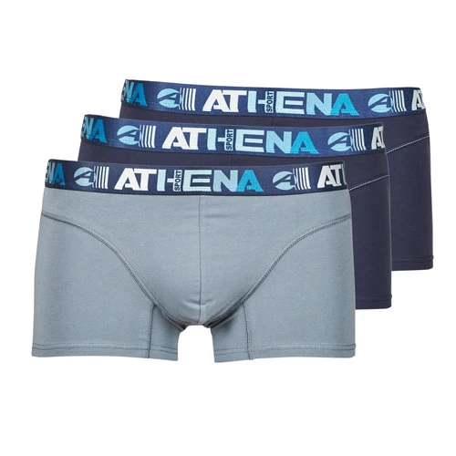 Sous-vêtements Homme Boxers Athena ENDURANCE 24 H X3 Marine / Gris / Marine 1 Sous-vêtements Homme Boxers Athena ENDURANCE 24 H X3 Marine / Gris / Marine