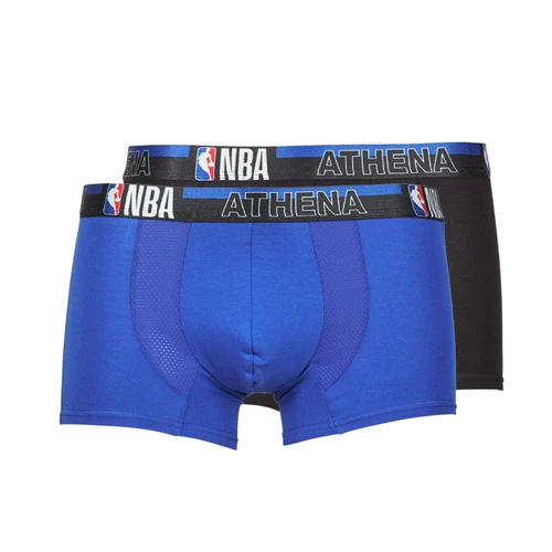 Sous-vêtements Homme Boxers Athena NBA X2 Noir / Bleu 1 Sous-vêtements Homme Boxers Athena NBA X2 Noir / Bleu
