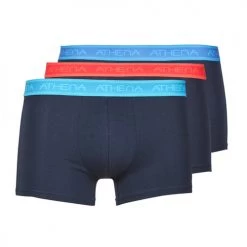 Sous-vêtements Homme Boxers Athena EASY BIO X3 Marine / Marine / Marine