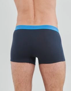 Sous-vêtements Homme Boxers Athena EASY BIO X3 Marine / Marine / Marine -Boxers Homme Soldes 21125277 500 D