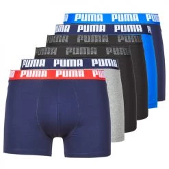 Sous-vêtements Homme Boxers Puma PUMA BASIC X6 Noir / Bleu / Marine / Gris