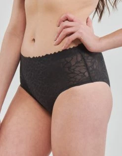 Sous-vêtements Femme Culottes & slips Sloggi ZERO FEEL LACE Noir -Boxers Homme Soldes 21313084 500 C