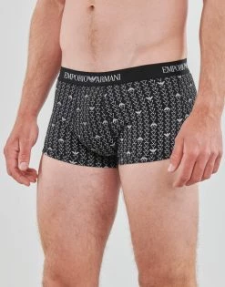 Sous-vêtements Homme Boxers Emporio Armani PACK DE 3 BOXERS Noir / Noir / Noir -Boxers Homme Soldes 21313112 500 C