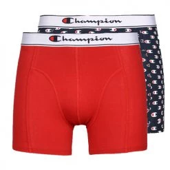 Sous-vêtements Homme Boxers Champion BOXER X2 Marine / Rouge