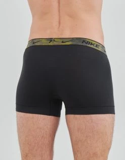 Sous-vêtements Homme Boxers Nike EVERYDAY COTTON X3 Noir / Noir / Noir -Boxers Homme Soldes 21420792 500 D