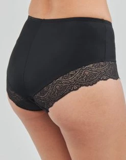 Sous-vêtements Femme Culottes gainantes DIM ECODIM VENTRE PLAT Noir -Boxers Homme Soldes 21422666 500 D